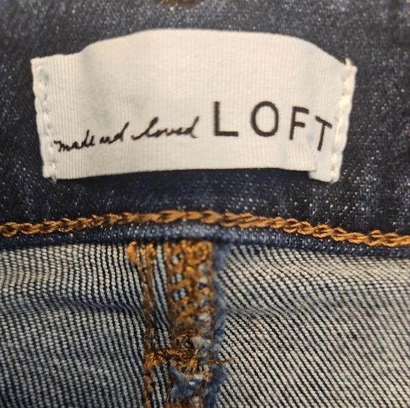 Made And Loved LOFT The Jegging Blue Denim Jeans Women's Sz 27/4 - Picture 2 of 6
